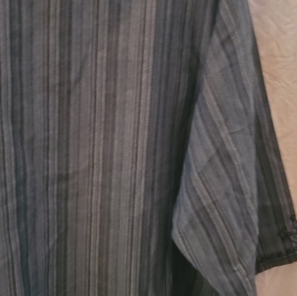 Catherines 3X Denim Embroidery top, 3/4 sleeves 100% Cotton button down partial - Picture 6 of 6